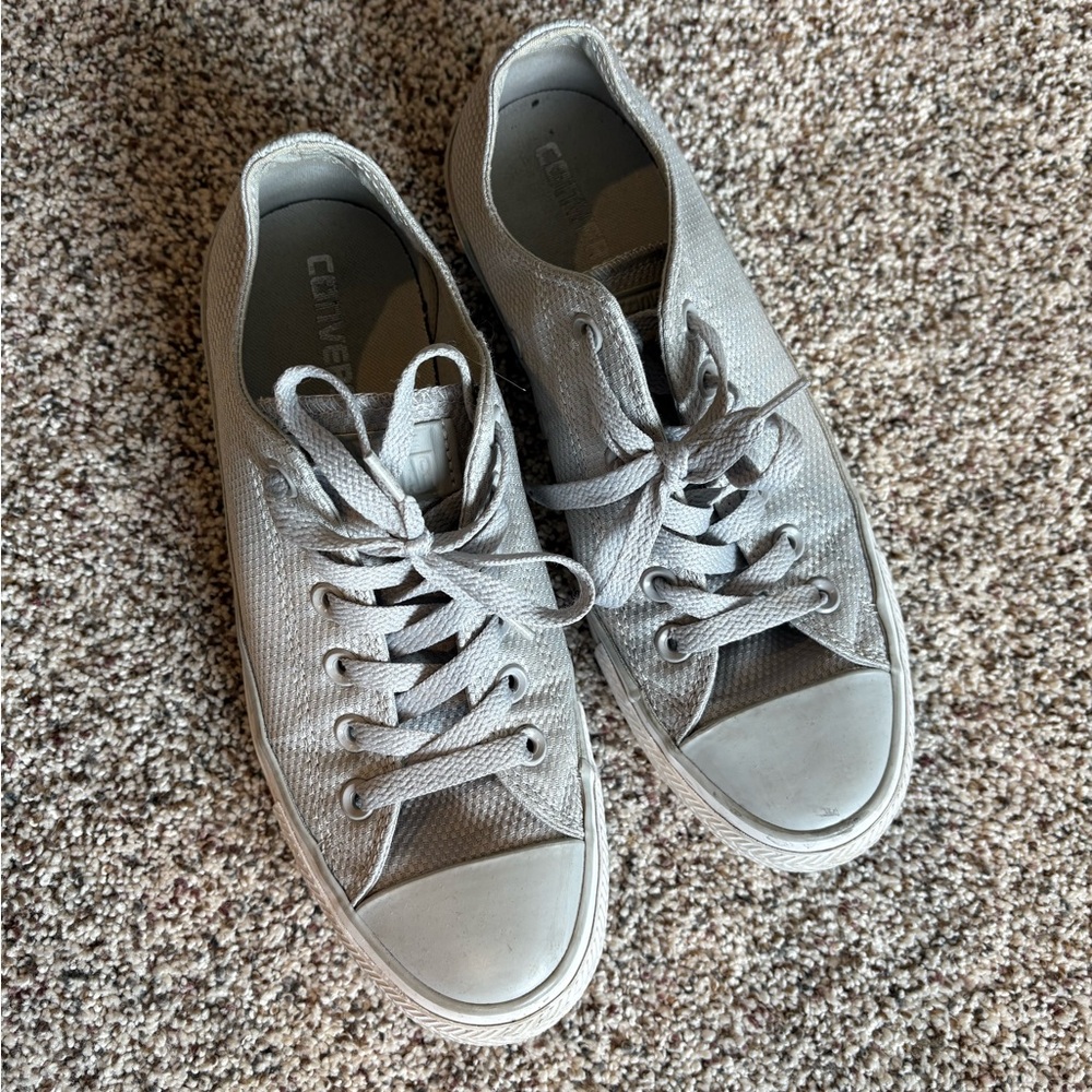 Converse Gray Low-Top Sneakers